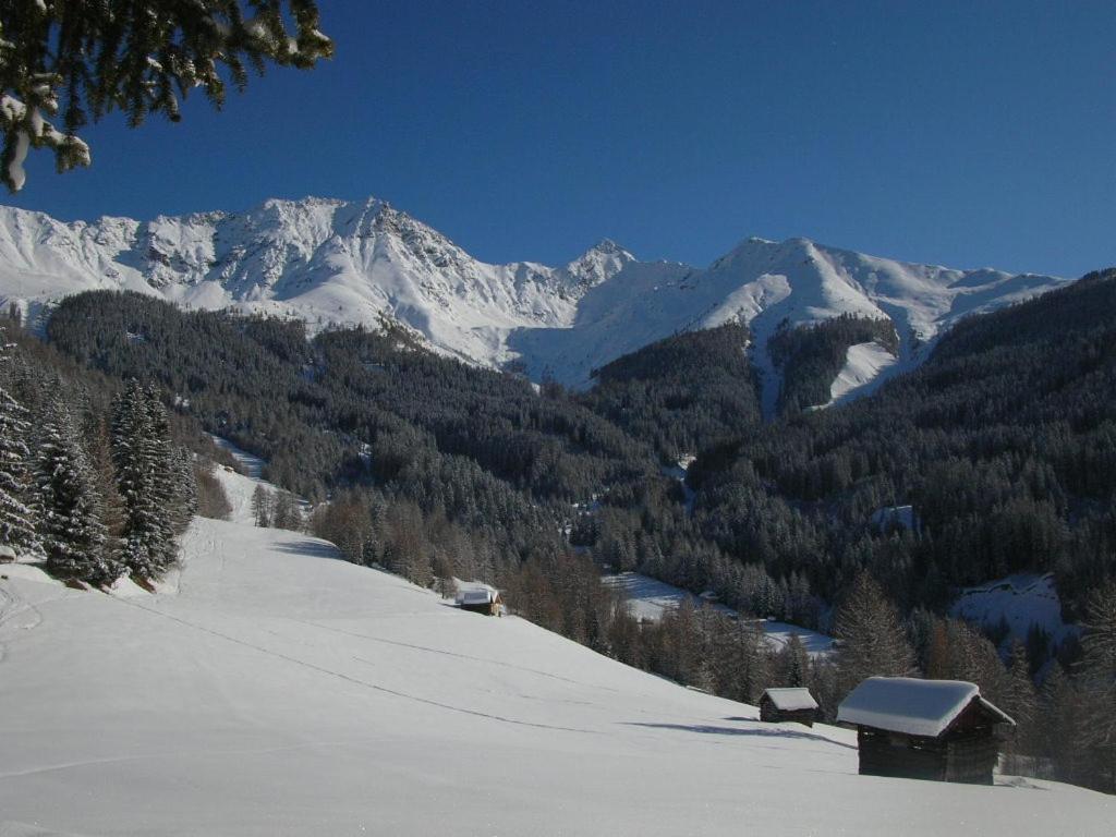 Appartement Schneekristall Fendels Buitenkant foto